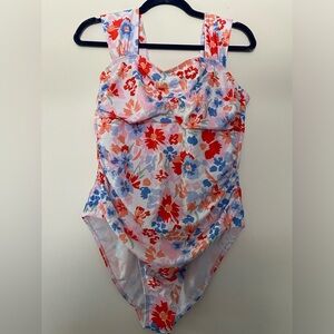 Flower one piece swimsuit by Pink Lily